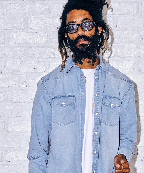CRIMIE(クライミー)の「DENIM WESTERN SHIRT(シャツ/ブラウス・メンズ・ブラック/インディゴブルー・XL/M/L/XXL/S)」の3枚目の写真