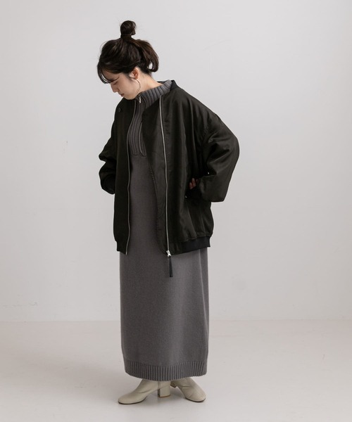 LAATO（ラート）の「NYLON BLOUSON（ブルゾン・レディース・オフホワイト/カーキ・FREE）」の12枚目の写真