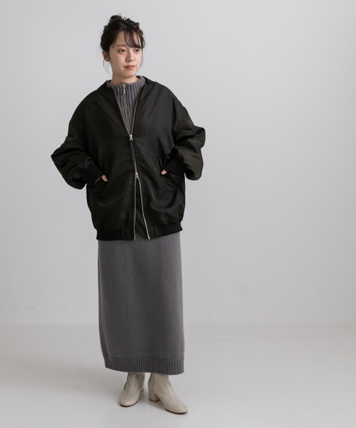 LAATO（ラート）の「NYLON BLOUSON（ブルゾン・レディース・オフホワイト/カーキ・FREE）」の10枚目の写真