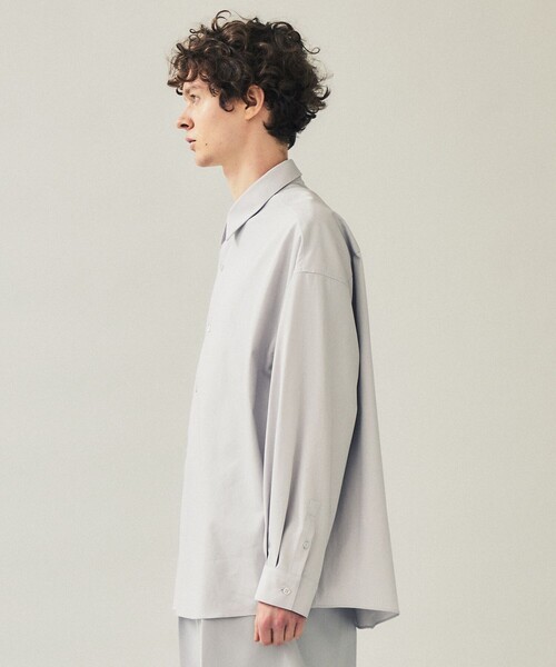 city（シティ）の「LONG SLEEVE SHIRTS（シャツ/ブラウス・メンズ・パープル/ライトグレー/グレイッシュベージュ・3/2/1）」の5枚目の写真