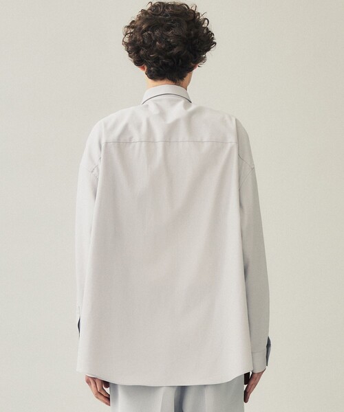 city（シティ）の「LONG SLEEVE SHIRTS（シャツ/ブラウス・メンズ・パープル/ライトグレー/グレイッシュベージュ・3/2/1）」の6枚目の写真