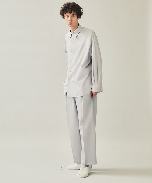 city（シティ）の「LONG SLEEVE SHIRTS（シャツ/ブラウス・メンズ・パープル/ライトグレー/グレイッシュベージュ・3/2/1）」の7枚目の写真