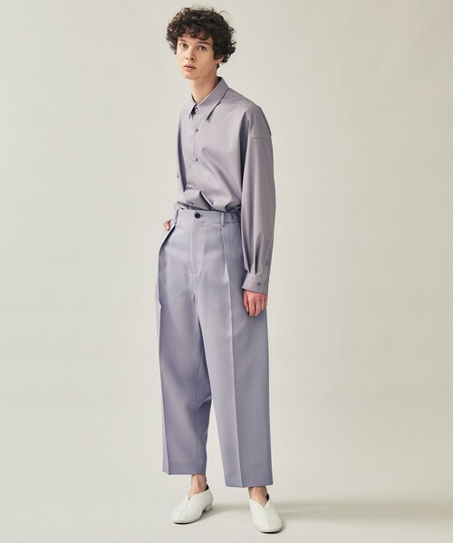 city（シティ）の「LONG SLEEVE SHIRTS（シャツ/ブラウス・メンズ・パープル/ライトグレー/グレイッシュベージュ・3/2/1）」の19枚目の写真