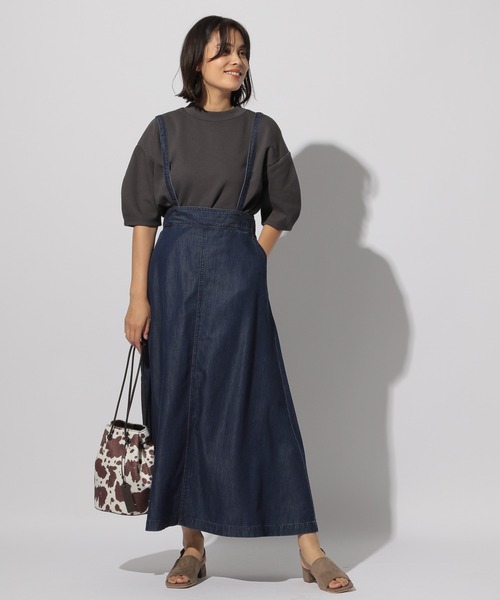 BAYFLOW（ベイフロー）の「ダンボールハイネックプルオーバー（Tシャツ/カットソー・レディース・ライトグレー/ボルドー/ベージュ/チャコール・FREE）」の18枚目の写真