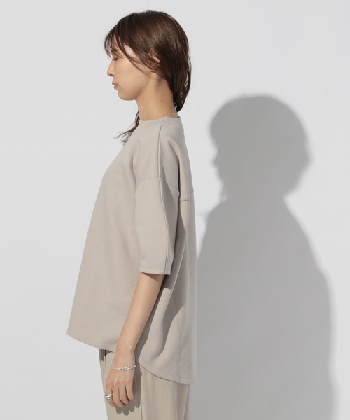 BAYFLOW（ベイフロー）の「ダンボールハイネックプルオーバー（Tシャツ/カットソー・レディース・ライトグレー/ボルドー/ベージュ/チャコール・FREE）」の19枚目の写真