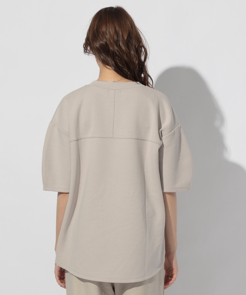 BAYFLOW（ベイフロー）の「ダンボールハイネックプルオーバー（Tシャツ/カットソー・レディース・ライトグレー/ボルドー/ベージュ/チャコール・FREE）」の13枚目の写真