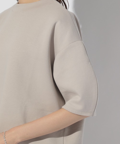 BAYFLOW（ベイフロー）の「ダンボールハイネックプルオーバー（Tシャツ/カットソー・レディース・ライトグレー/ボルドー/ベージュ/チャコール・FREE）」の10枚目の写真