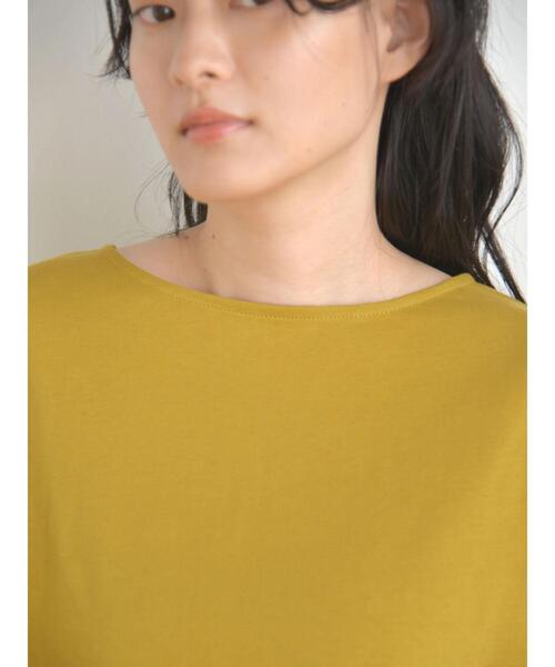 AMERICAN HOLIC(アメリカンホリック)の「異素材ティアード5分袖プルオーバー(Tシャツ/カットソー・レディース・オフホワイト/マスタード/ブラック・L/M)」の13枚目の写真