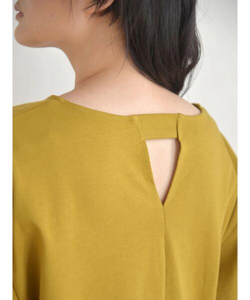 AMERICAN HOLIC(アメリカンホリック)の「異素材ティアード5分袖プルオーバー(Tシャツ/カットソー・レディース・オフホワイト/マスタード/ブラック・L/M)」の15枚目の写真