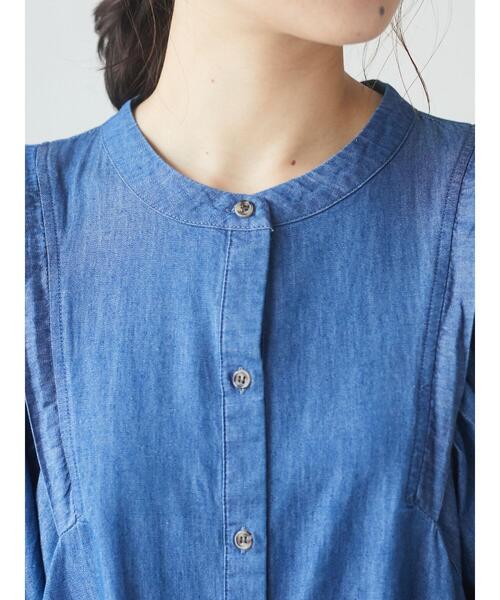 Sugar spoon（シュガースプーン）の「・SUGAR SPOON ティアードチュニック＊（シャツ/ブラウス・レディース・ブラック/インディゴブルー/ダークインディゴブルー・FREE）」の14枚目の写真