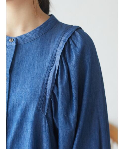 Sugar spoon（シュガースプーン）の「・SUGAR SPOON ティアードチュニック＊（シャツ/ブラウス・レディース・ブラック/インディゴブルー/ダークインディゴブルー・FREE）」の15枚目の写真