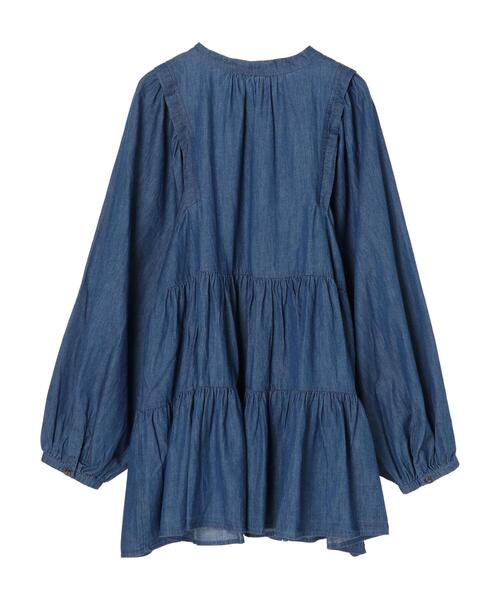 Sugar spoon（シュガースプーン）の「・SUGAR SPOON ティアードチュニック＊（シャツ/ブラウス・レディース・ブラック/インディゴブルー/ダークインディゴブルー・FREE）」の20枚目の写真