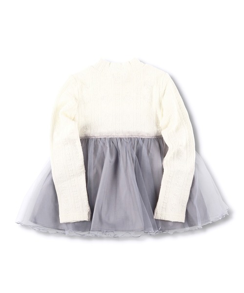 BRANSHES（ブランシェス）の「チュール重ね着風長袖Tシャツ（Tシャツ/カットソー・キッズ・アイボリー/ピンク・90cm/100cm/110cm/120cm/130cm）」の21枚目の写真
