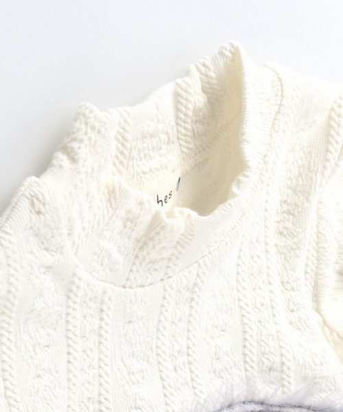 BRANSHES（ブランシェス）の「チュール重ね着風長袖Tシャツ（Tシャツ/カットソー・キッズ・アイボリー/ピンク・90cm/100cm/110cm/120cm/130cm）」の22枚目の写真