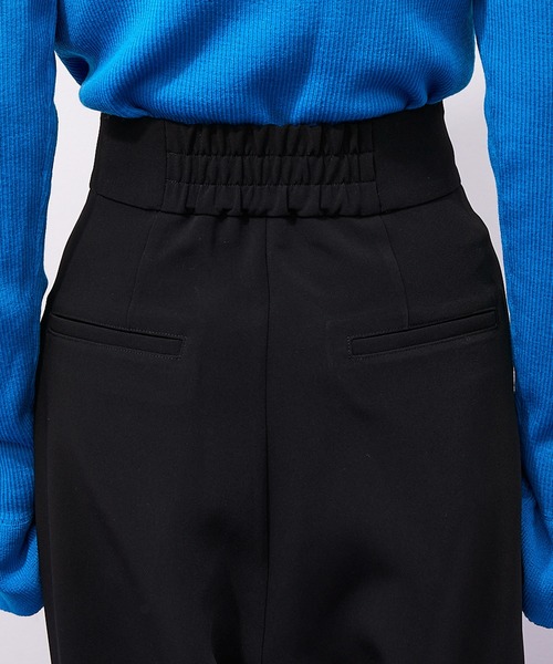 ADAM ET ROPE'(アダムエロペ)の「3マテリアルテーパードシルエットワイドパンツ(無地・チェック・千鳥)(その他パンツ・レディース・ブラック/グリーン/ピンク系その他2・38/36)」の12枚目の写真