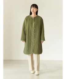 【WEB限定】パイピングキルティングコート