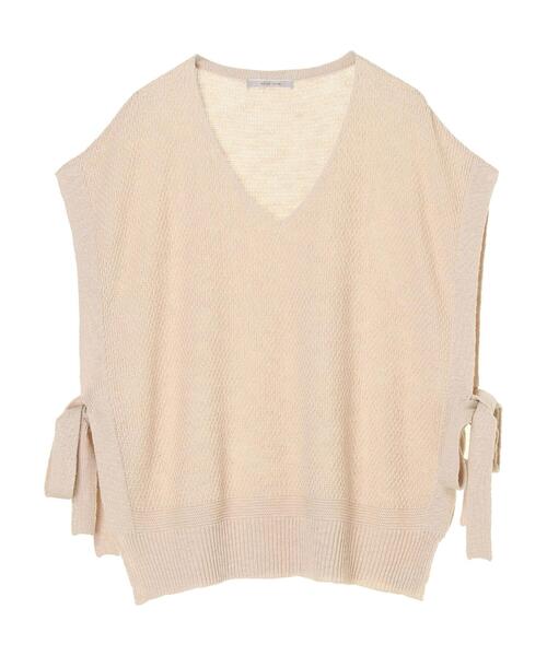 CRAFT STANDARD BOUTIQUE（クラフトスタンダードブティック）の「カノコニットベスト　＊（ベスト・レディース・アイボリー/チャコールグレー/ブラウン・FREE）」の5枚目の写真