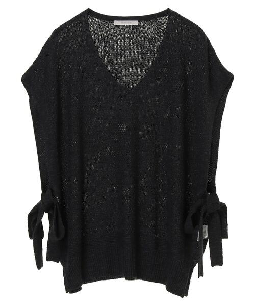 CRAFT STANDARD BOUTIQUE（クラフトスタンダードブティック）の「カノコニットベスト　＊（ベスト・レディース・アイボリー/チャコールグレー/ブラウン・FREE）」の4枚目の写真