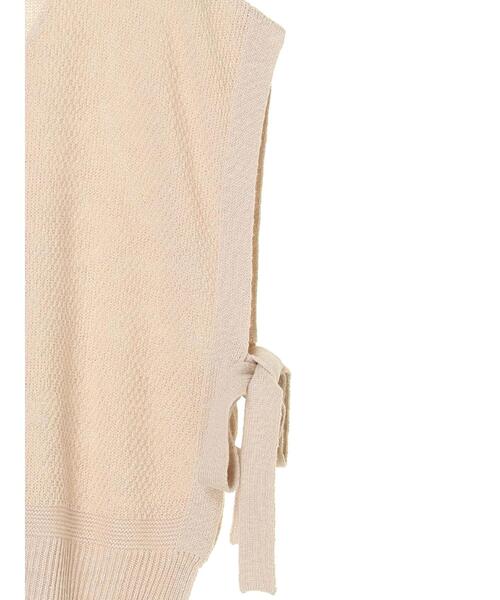 CRAFT STANDARD BOUTIQUE（クラフトスタンダードブティック）の「カノコニットベスト　＊（ベスト・レディース・アイボリー/チャコールグレー/ブラウン・FREE）」の11枚目の写真