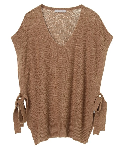 CRAFT STANDARD BOUTIQUE（クラフトスタンダードブティック）の「カノコニットベスト　＊（ベスト・レディース・アイボリー/チャコールグレー/ブラウン・FREE）」の3枚目の写真