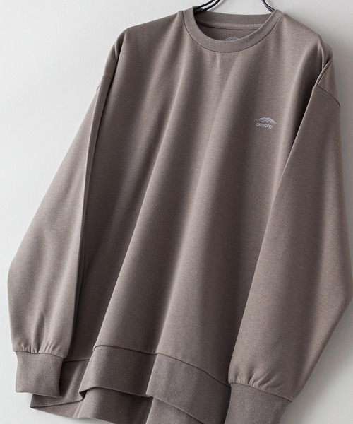 OUTDOOR PRODUCTS APPAREL(アウトドアプロダクツアパレル)の「【OUTDOOR PRODUCTS/アウトドアプロダクツ】防シワ UVカット ポンチ素材使用 CAMPモチーフデザインスウェットトレーナー イージーケア商品(スウェット・レディース・カーキ/アイボリー/ブラック・FREE)」の3枚目の写真