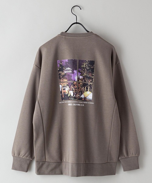 OUTDOOR PRODUCTS APPAREL(アウトドアプロダクツアパレル)の「【OUTDOOR PRODUCTS/アウトドアプロダクツ】防シワ UVカット ポンチ素材使用 CAMPモチーフデザインスウェットトレーナー イージーケア商品(スウェット・レディース・カーキ/アイボリー/ブラック・FREE)」の9枚目の写真