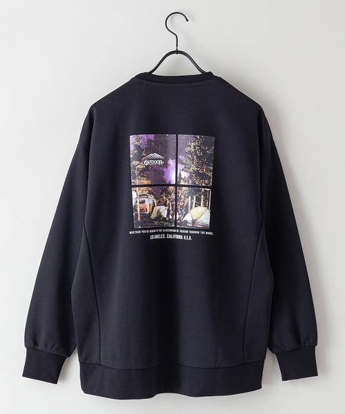 OUTDOOR PRODUCTS APPAREL(アウトドアプロダクツアパレル)の「【OUTDOOR PRODUCTS/アウトドアプロダクツ】防シワ UVカット ポンチ素材使用 CAMPモチーフデザインスウェットトレーナー イージーケア商品(スウェット・レディース・カーキ/アイボリー/ブラック・FREE)」の13枚目の写真