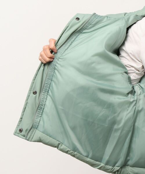 Per sist ence(パーシエンス)の「Per sist ence/パーシエンス 中綿ダイヤキルト フードブルゾン(ダウンジャケット/コート・レディース・ブラック/アイボリー/ミント/モカ/グレイッシュベージュ・FREE)」の6枚目の写真