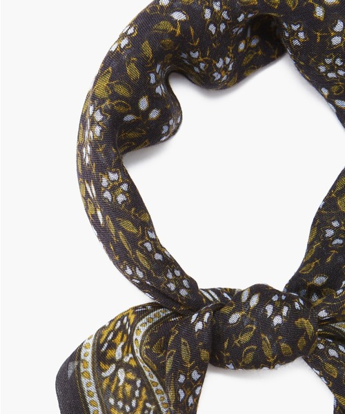 CHAN LUU(チャンルー)の「花柄 バンダナ/スカーフ DF-SC-118(ストール/ショール・レディース・ブラック/アイボリー/マルーン・フリー)」の8枚目の写真