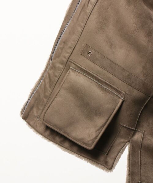 OUVRAGE CLASSE(ウヴラージュクラス)の「【SMUK/スムーク】エコファーフードジャケット(その他アウター・レディース・ベージュ/アイボリー・FREE)」の4枚目の写真