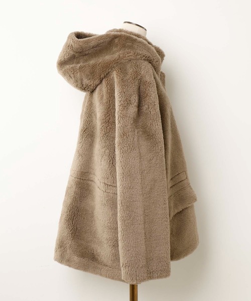 OUVRAGE CLASSE(ウヴラージュクラス)の「【SMUK/スムーク】エコファーフードジャケット(その他アウター・レディース・ベージュ/アイボリー・FREE)」の17枚目の写真