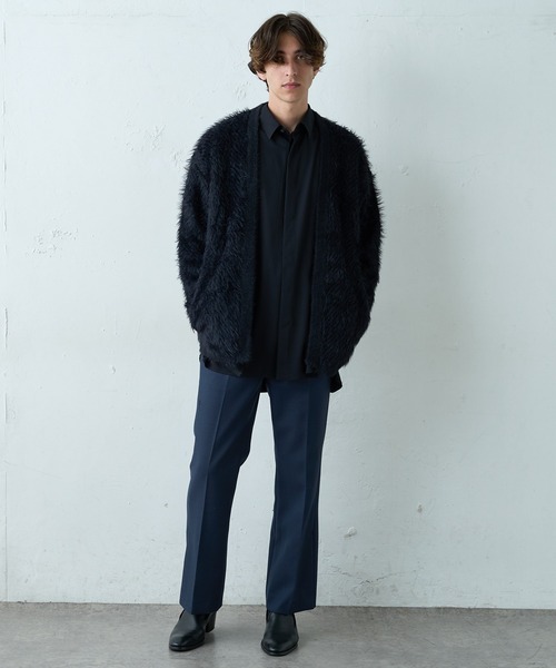 Lui's(ルイス)の「ファーカーディガン(カーディガン/ボレロ・メンズ・ブラック/グレイッシュベージュ/オレンジ・SMALL/MEDIUM)」の20枚目の写真