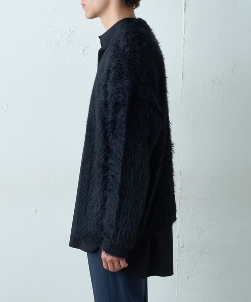 Lui's(ルイス)の「ファーカーディガン(カーディガン/ボレロ・メンズ・ブラック/グレイッシュベージュ/オレンジ・SMALL/MEDIUM)」の17枚目の写真