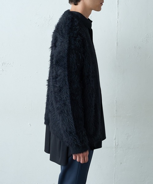 Lui's(ルイス)の「ファーカーディガン(カーディガン/ボレロ・メンズ・ブラック/グレイッシュベージュ/オレンジ・SMALL/MEDIUM)」の21枚目の写真