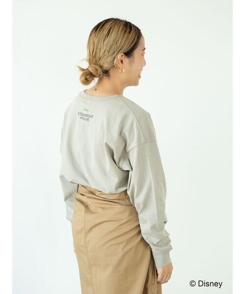 Disney（ディズニー）の「サイドスリットカットプルオーバー/Mickey（Tシャツ/カットソー・レディース・カーキ/ブラック/グレイッシュベージュ/オフホワイト・L/M）」の13枚目の写真