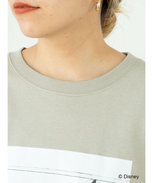 Disney（ディズニー）の「サイドスリットカットプルオーバー/Mickey（Tシャツ/カットソー・レディース・カーキ/ブラック/グレイッシュベージュ/オフホワイト・L/M）」の15枚目の写真