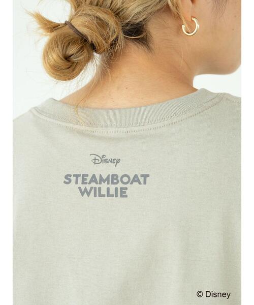 Disney（ディズニー）の「サイドスリットカットプルオーバー/Mickey（Tシャツ/カットソー・レディース・カーキ/ブラック/グレイッシュベージュ/オフホワイト・L/M）」の16枚目の写真