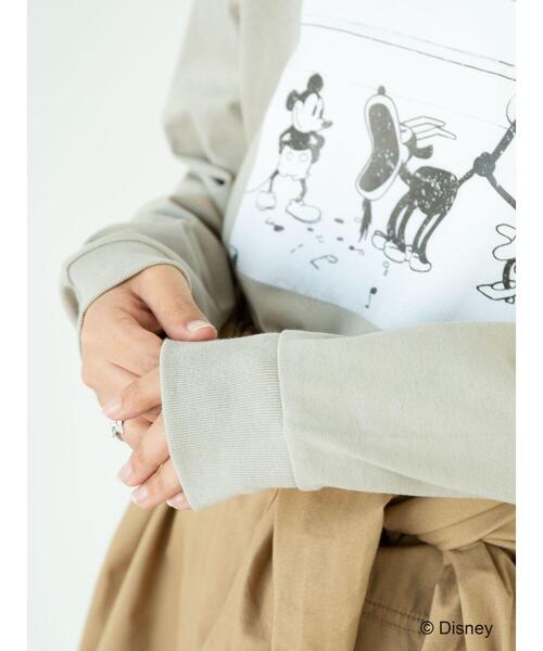 Disney（ディズニー）の「サイドスリットカットプルオーバー/Mickey（Tシャツ/カットソー・レディース・カーキ/ブラック/グレイッシュベージュ/オフホワイト・L/M）」の17枚目の写真