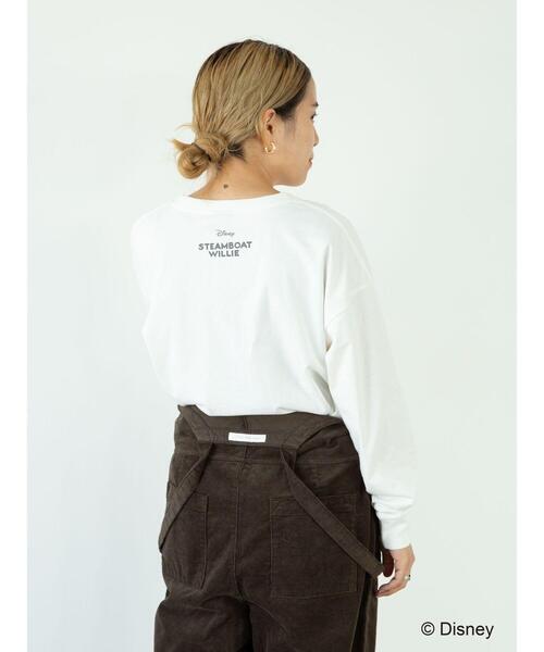 Disney（ディズニー）の「サイドスリットカットプルオーバー/Mickey（Tシャツ/カットソー・レディース・カーキ/ブラック/グレイッシュベージュ/オフホワイト・L/M）」の22枚目の写真