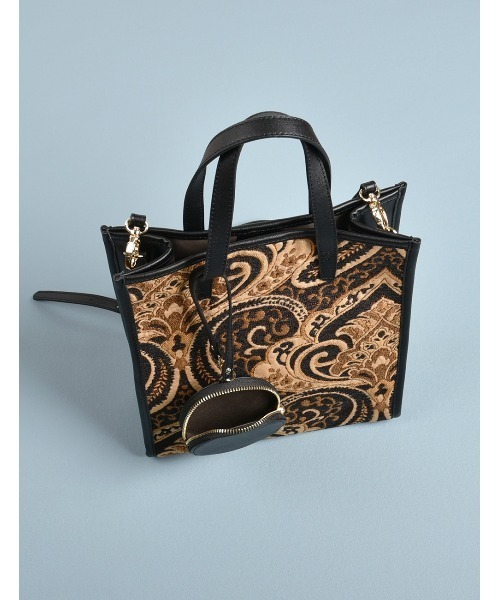 ペイズリー柄 ブラック トートバッグ ペイズリー柄トートバッグ | レディース,バッグ,トートバッグ