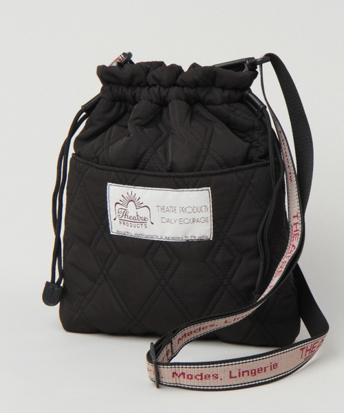 THEATRE PRODUCTS（シアタープロダクツ）の「【THEATRE PRODUCTS/シアタープロダクツ】キルティング巾着バッグ/239748（ショルダーバッグ・メンズ・ブラック/オリーブ/マスタード/ワインレッド・FREE）」の15枚目の写真