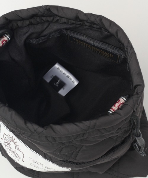 THEATRE PRODUCTS（シアタープロダクツ）の「【THEATRE PRODUCTS/シアタープロダクツ】キルティング巾着バッグ/239748（ショルダーバッグ・メンズ・ブラック/オリーブ/マスタード/ワインレッド・FREE）」の13枚目の写真