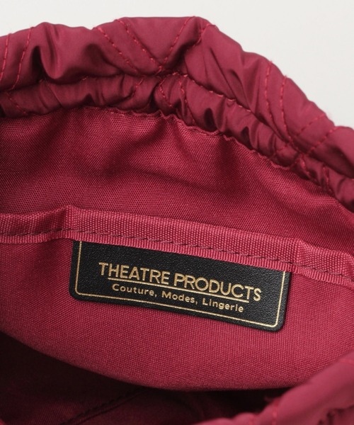 THEATRE PRODUCTS（シアタープロダクツ）の「【THEATRE PRODUCTS/シアタープロダクツ】キルティング巾着バッグ/239748（ショルダーバッグ・メンズ・ブラック/オリーブ/マスタード/ワインレッド・FREE）」の6枚目の写真