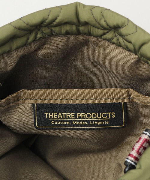 THEATRE PRODUCTS（シアタープロダクツ）の「【THEATRE PRODUCTS/シアタープロダクツ】キルティング巾着バッグ/239748（ショルダーバッグ・メンズ・ブラック/オリーブ/マスタード/ワインレッド・FREE）」の21枚目の写真