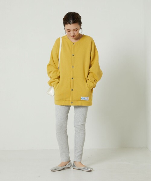 FREAK'S STORE（フリークスストア）の「▽【WEB限定】Gerry Cosby×FREAK'S STORE/ジェリー・コスビー　別注Cosbyスナップカーディガン（カーディガン/ボレロ・レディース・ブラック/グリーン/パープル/グレー/イエロー・ﾌﾘ-）」の5枚目の写真