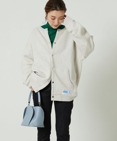 FREAK'S STORE（フリークスストア）の「▽【WEB限定】Gerry Cosby×FREAK'S STORE/ジェリー・コスビー　別注Cosbyスナップカーディガン（カーディガン/ボレロ・レディース・ブラック/グリーン/パープル/グレー/イエロー・ﾌﾘ-）」の7枚目の写真