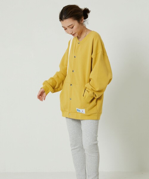 FREAK'S STORE（フリークスストア）の「▽【WEB限定】Gerry Cosby×FREAK'S STORE/ジェリー・コスビー　別注Cosbyスナップカーディガン（カーディガン/ボレロ・レディース・ブラック/グリーン/パープル/グレー/イエロー・ﾌﾘ-）」の13枚目の写真