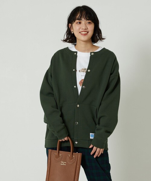 FREAK'S STORE（フリークスストア）の「▽【WEB限定】Gerry Cosby×FREAK'S STORE/ジェリー・コスビー　別注Cosbyスナップカーディガン（カーディガン/ボレロ・レディース・ブラック/グリーン/パープル/グレー/イエロー・ﾌﾘ-）」の19枚目の写真