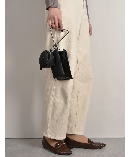 MONICA(モニカ)の「トライアングル3連マルチショルダーバッグ(ショルダーバッグ・レディース・ブラック/ベージュ/アイボリー/キャメル/グリーン/ライラック/ブルー/ピンク/ネイビー/パープル・FREE)」の21枚目の写真