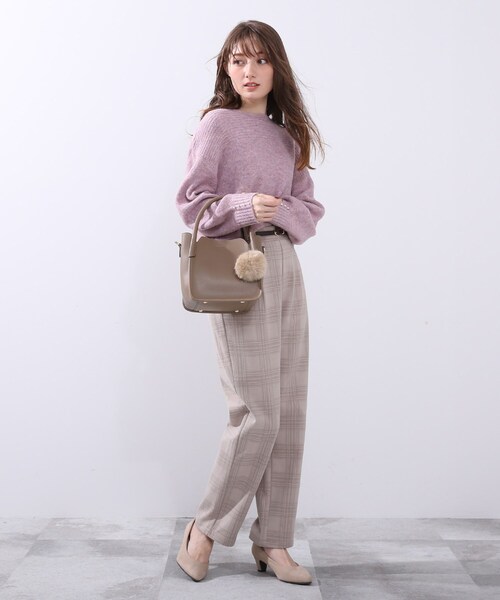 DRESKIP（ドレスキップ）の「◆ファーチャーム付2WAYスクエアトート（トートバッグ・レディース・ブラック/グレー/ブラウン系その他・00）」の11枚目の写真